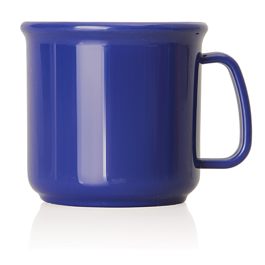 Promotional Plastic Mugs Royal Blue